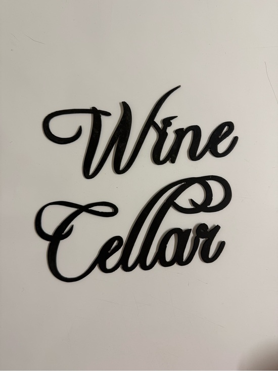 Other - Wine Cellar Wall Sign - Black Home Wall Decor
